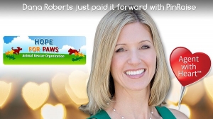 Real Estate Professional Dana Roberts Makes Second Donation In The Agent With Heart Program To The Hope For Paws Animal Rescue Organization
