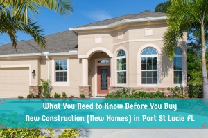 What You Need to Know before You Buy New Construction (New Homes) in Port St Lucie FL