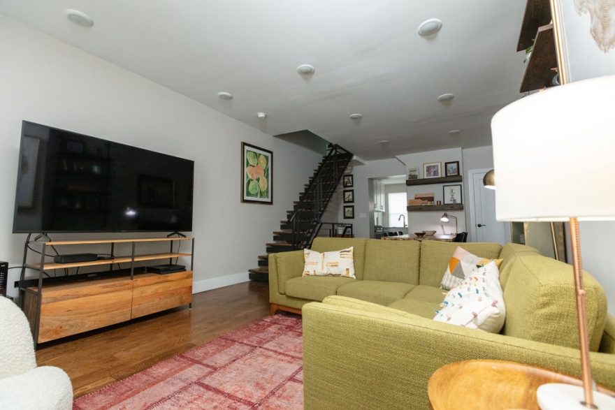 Open living/dining room