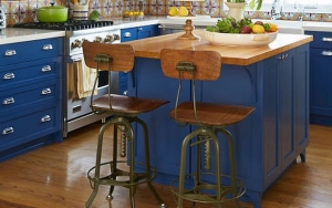 2018 Kitchen Trend: Blue and Green Cabinets