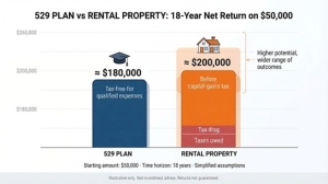 Real Estate vs 529 Plan for College Funding: 4 ROI and Risk Factors Compared